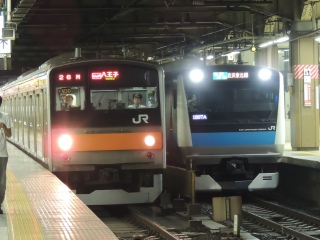 205系 むさしの号とE233系 京浜東北線