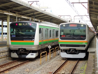 E231系とE233系 上野東京ライン