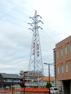 【JR東日本】戸田ｰ蕨線��第104号 新型鉄塔へ建替え��
